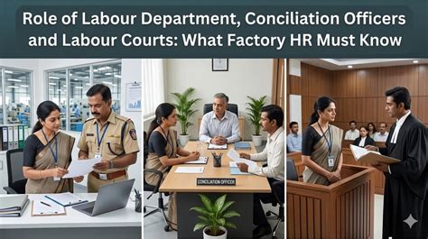 Role of Labour Department, Conciliation Officers and Labour Courts ...