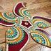 Buy Diwali Rangoli Kundan Bollywood Inspired, Acrylic Floor Art, Indian ...