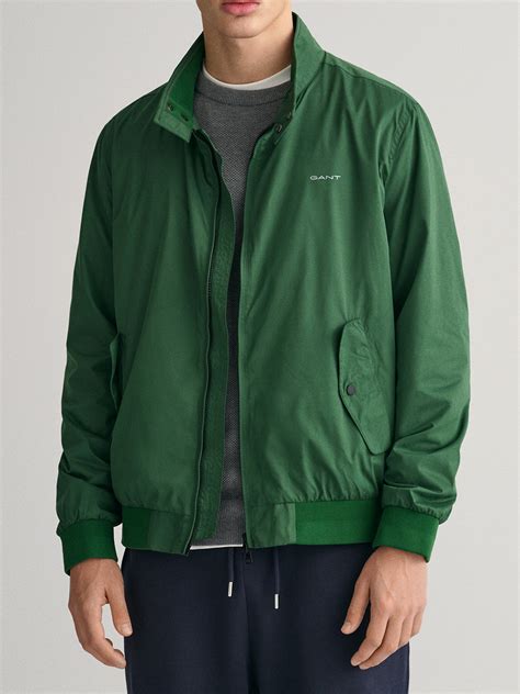Shop Gant Men Green Solid Mandarin Collar Jacket Online – Iconic India