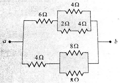 A parallel combination of an `8 Omega` resistor and an unknown resistor ...