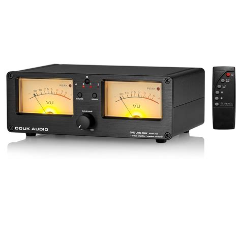 Douk Audio VU3 Dual Analog VU Meter, 2-Way Amplifier/Speaker Switch ...