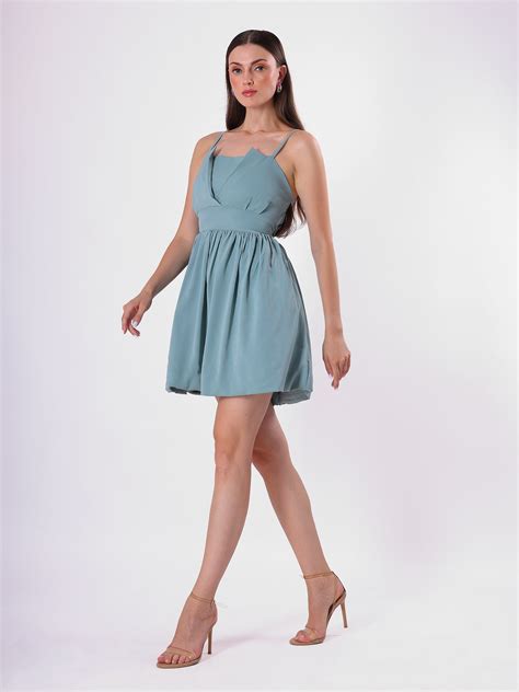 Front Detail Strapy Midi Dress – Clobug