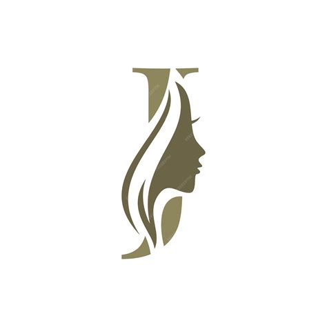 Premium Vector | Letter j beauty face logo