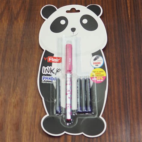 Flair PANDA Grey Color Designed Body With Pink Color Cap Fine Nib ...