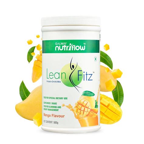 **Galway Nutriflow Lean Fitz Protein Drink Mix – Mango Flavor, Fat-Free ...