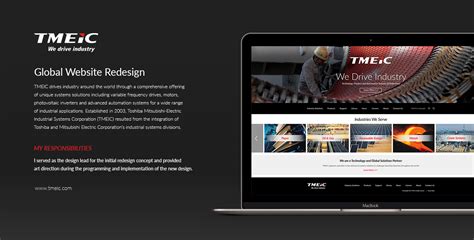 TMEIC Global Website Redesign on Behance