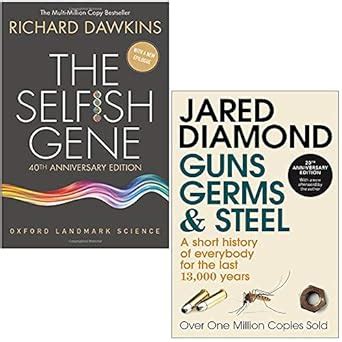 The Selfish Gene and Guns, Germs and Steel 2 Books Collection Set ...