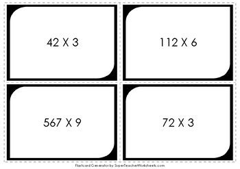 Math Flashcards Multiplication Division 的图像结果