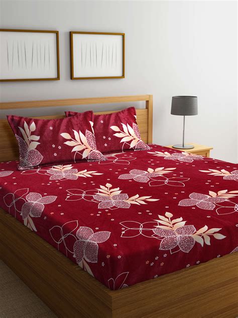 Super Soft Cotton Blend King Size Winter Double Bedsheet by Arrabi ...