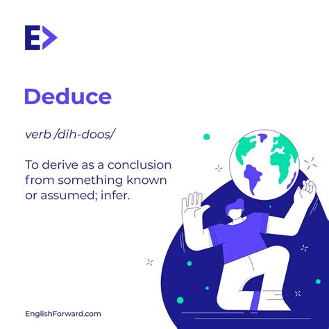 #deduce #verb #wordoftheday | English Forward
