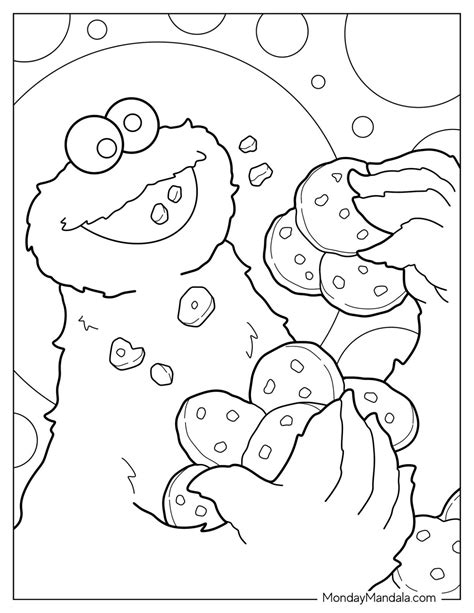 Cookie Monster Coloring Pages Printable