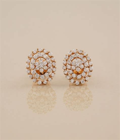 Sara Gold & Diamond Earrings - R Narayan Jewellers | R Narayan Jewellers