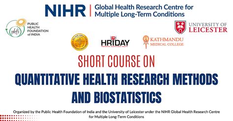 QUANTITATIVE HEALTH RESEARCH METHODS AND BIOSTATISTICS | PH Chronicle