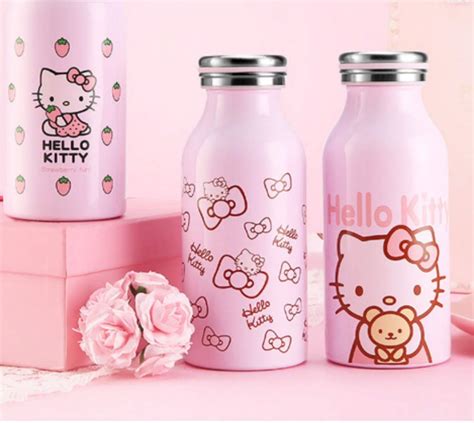 GoMerryKids Stainless Steel Hello Kitty Vacuum Flask/Insulated Water ...