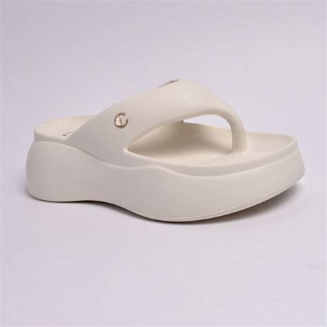 Marshmallow White Thong Slides | Rainy Footwear For Women | CAI – The ...