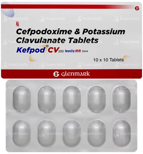 Kefpod Cv 200125 Mg Tablet 10 - Uses, Side Effects, Dosage, Price ...