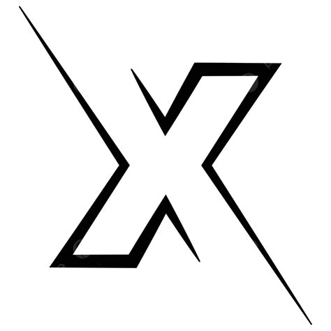 X Font Png