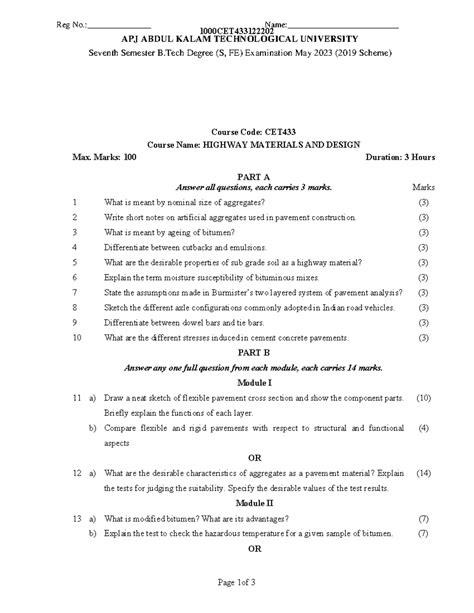 CET433-C - Question paper - 1000CET Page 1of 3 Course Code: CET Course ...