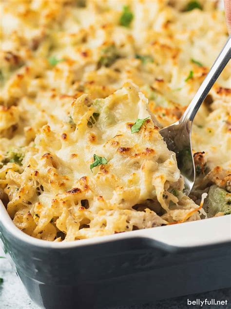 Chicken Alfredo Bake Recipe - Belly Full