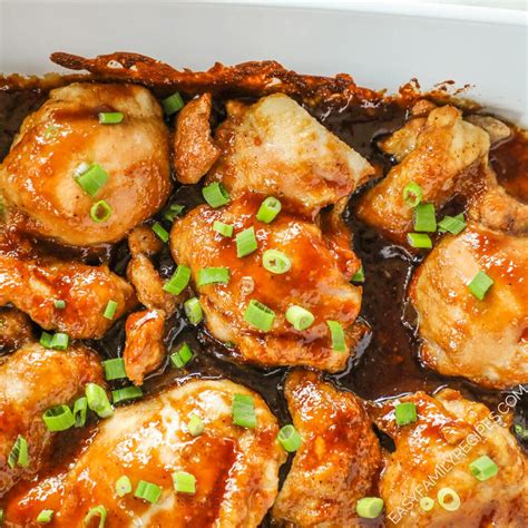 Easy Baked Teriyaki Chicken Thighs · Easy Family Recipes