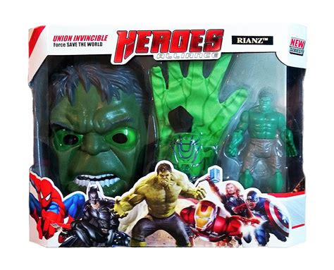 Buy Avengers 3 in 1 Gift-Set 1 Disk Throwing Glove + 1 Mask + 1 Action ...