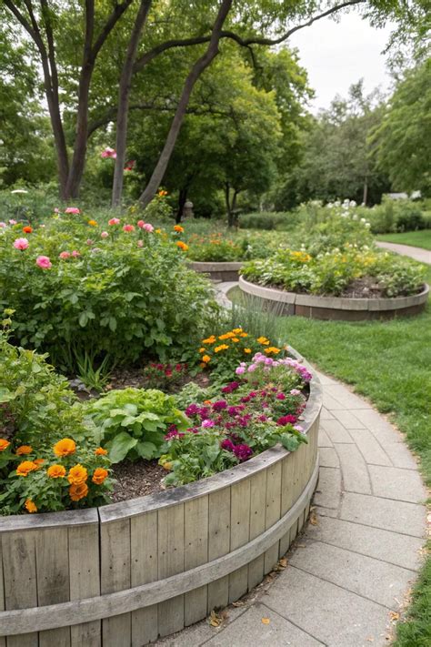 16+ Creative Circular Raised Garden Bed Ideas
