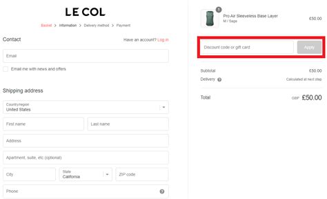 Image result for Le Col Discount Code
