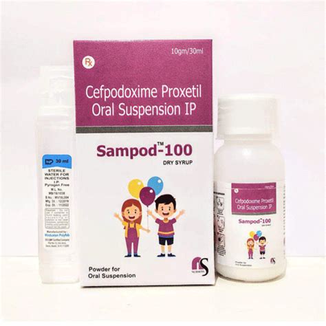 SAMPOD-100 Dry Syrup Nusmith Pharma Pvt. Ltd.
