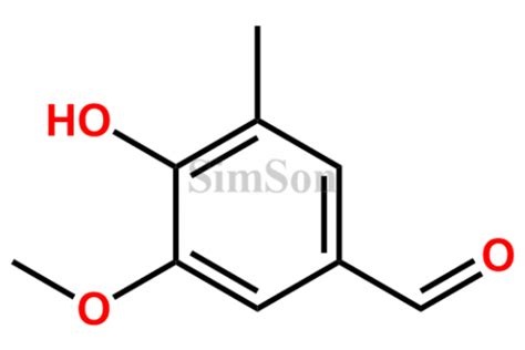 4-Hydroxy-3-methoxy-5-methyl benzaldehyde | CAS No- 32263-14-2 | Simson ...