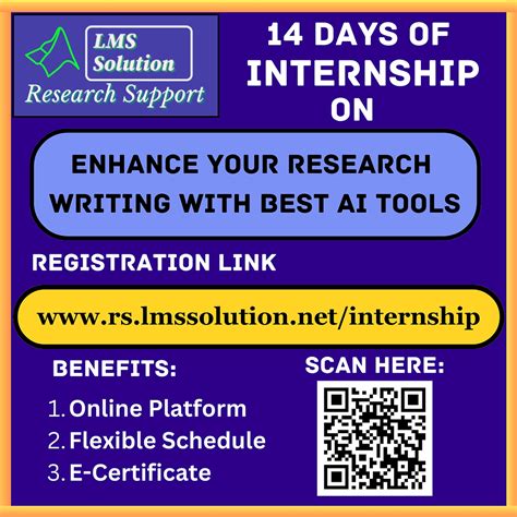 14 Day Internship on Enhance Your Research Writing with the Best AI Tools