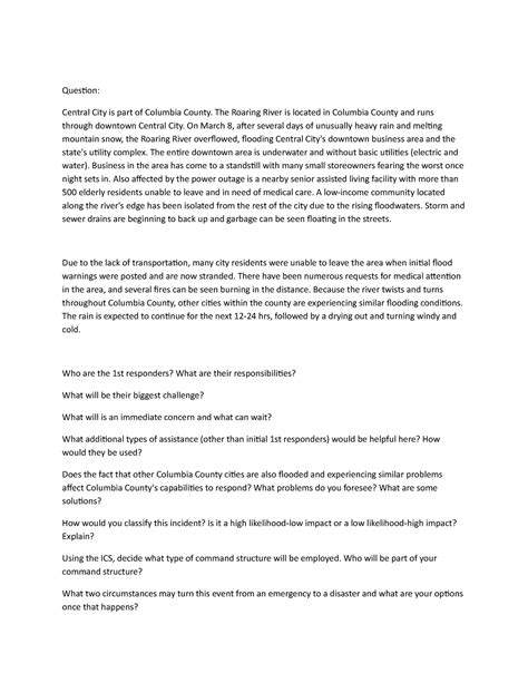 Incident command system (ICS)and National incident management system ...