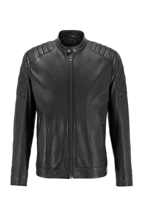 Ruco Winter 100% Pure Original Leather Jacket for Men Black Fashion We ...