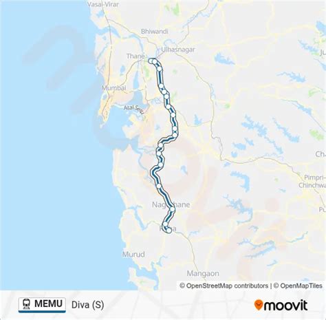 MEMU Route: Schedules, Stops & Maps - Diva (S) (Updated)