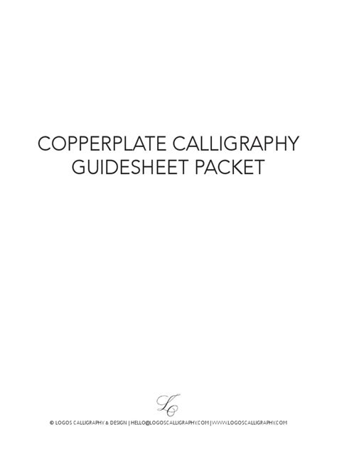 Image result for Copperplate Guide Sheet