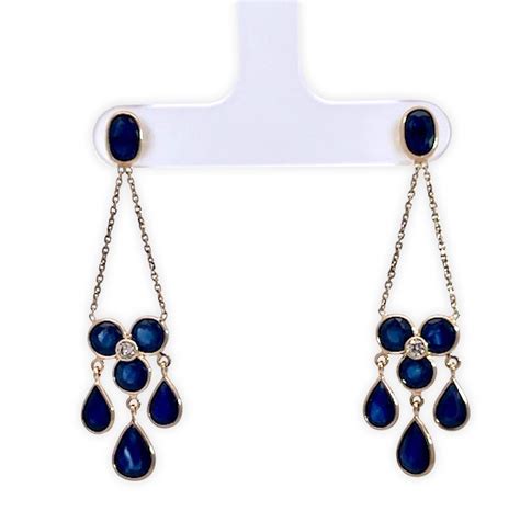 Sapphire mini Chandelier Earring w/Diamonds 18K – Cris Notti Jewels ...
