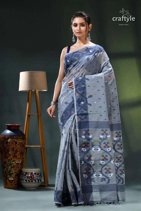 Jamdani Sarees Handloom Jamdani Sari Collection – Craftyle