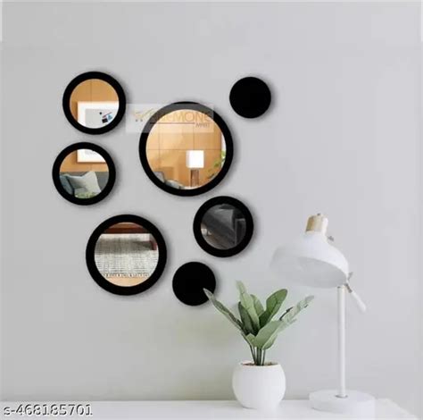 ANEMONE MART Mirror wall art Pack of 7