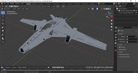 3D Futuristic Space Fighter Aircraft model | 3D Molier International