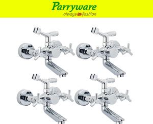 Parryware Trio Wall Mixer with Crutch For hand Shower Provision set of ...