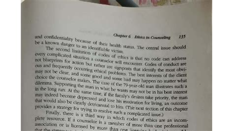 Chapter 6 Ethics in Counseling: Key Principles and Dilemmas (Module 4 ...