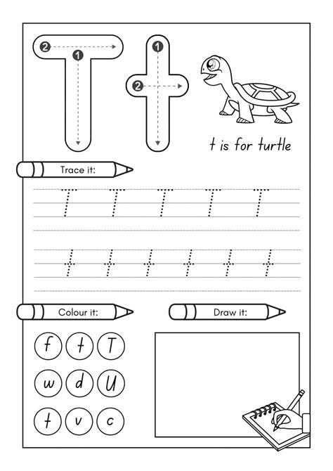 Letter T Activities for Toddler, Preschool & Kindergarten Printable PDF