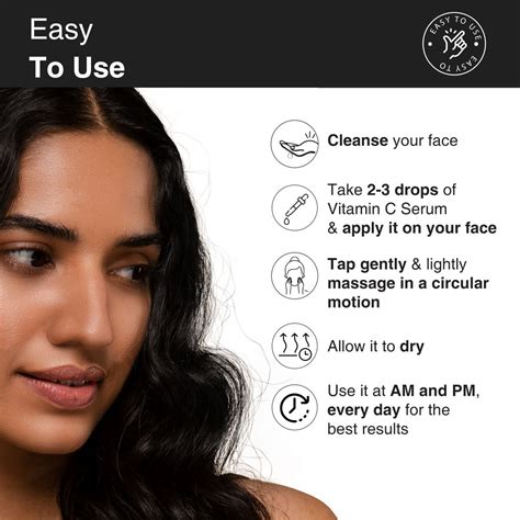 Vitamin C 20% Serum For Brighter Glowing Skin & Dermatologically Tested ...