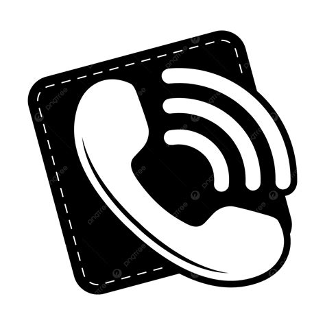 Black Calling Phone Icon Vector, Black, Phone, Icon PNG and Vector with ...