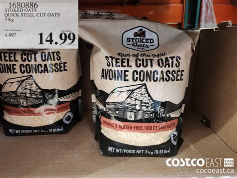 1680886 STOKED OATS QUICK STEEL CUT OATS 3 Kg 14 99 - Costco East Fan Blog