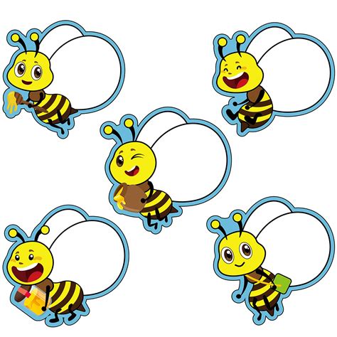 Buy 45 Pieces Bees Cut-Outs, Bee Accents Paper Cutouts Bee Theme ...