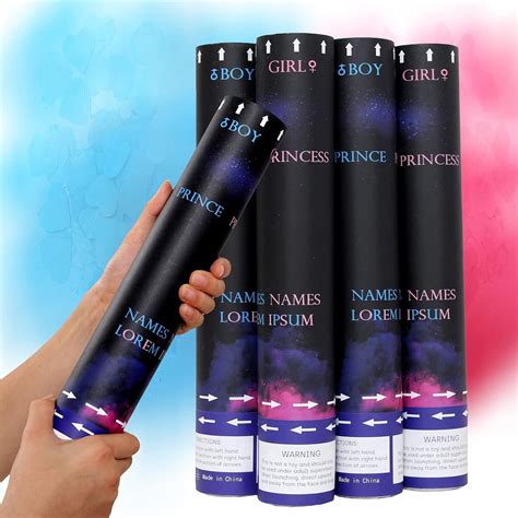 Buy Buloate Gender Reveal Heart-shaped confetti Cannon with Color ...