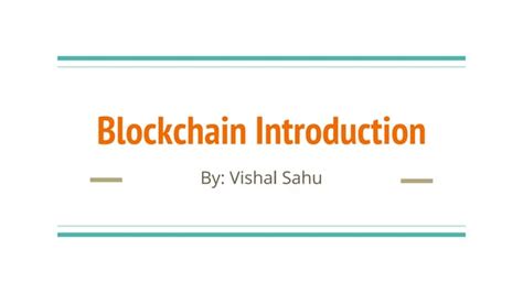 Image result for Introduction to Blockchain