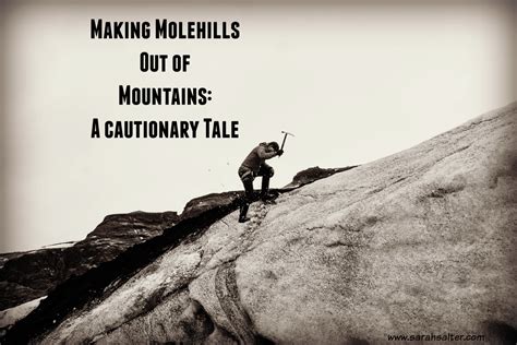 Make A Mountain Out Of A Molehill