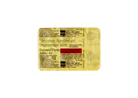 Dolowin Forte Tablet: View Uses, Side Effects, Price & Substitutes