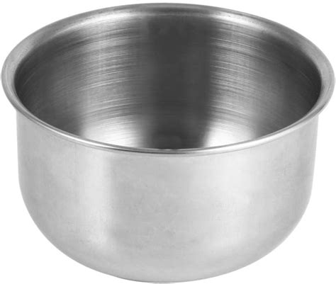 Buy Shaving Bowl Set, New Stainless Steel Metal Shaving Soap Mug Bowl ...